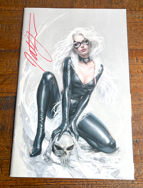 BLACK CAT #11 NATALI SANDERS SIGNED SDCC EXCL VIRGIN VARIANT LTD 750 SPIDER-MAN