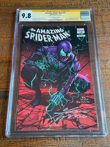 AMAZING SPIDER-MAN #14 CGC SS 9.8 INHYUK LEE SIGNED EXCLUSIVE HOMAGE VARIANT