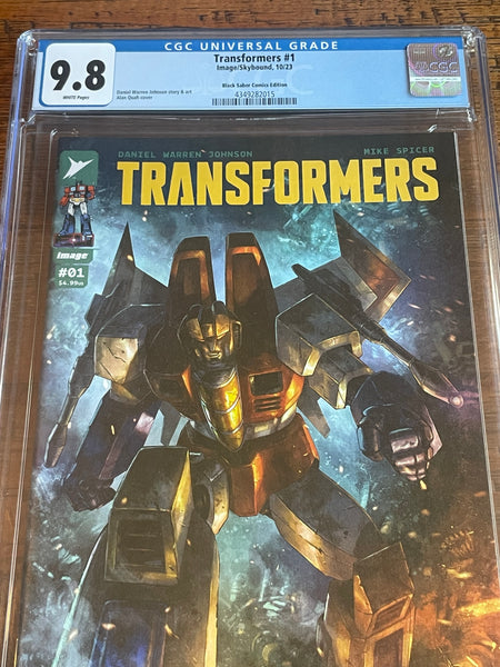TRANSFORMERS #1 CGC 9.8 ALAN QUAH EXCL VARIANT IMAGE COMICS LIMITED TO 1000