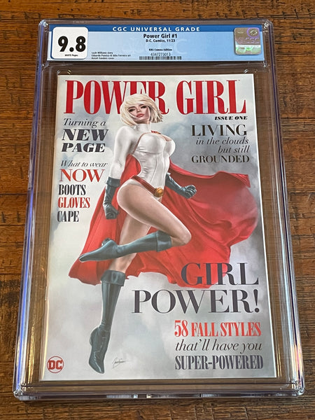 POWER GIRL #1 CGC 9.8 NATALI SANDERS EXCL MAGAZINE VARIANT LIMITED TO 800