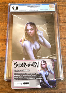 SPIDER-GWEN ANNUAL #1 CGC 9.8 SHANNON MAER NYCC VIRGIN VARIANT-C LIMITED TO 600