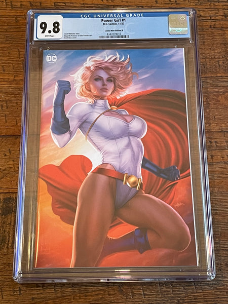 POWER GIRL #1 CGC 9.8 ARIEL DIAZ TRADE & VIRGIN VARIANT OPTIONS