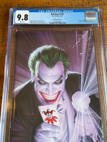 BATMAN #135 #900 CGC 9.8 ALEX ROSS JOKER SDCC EXCL VIRGIN VARIANT-C