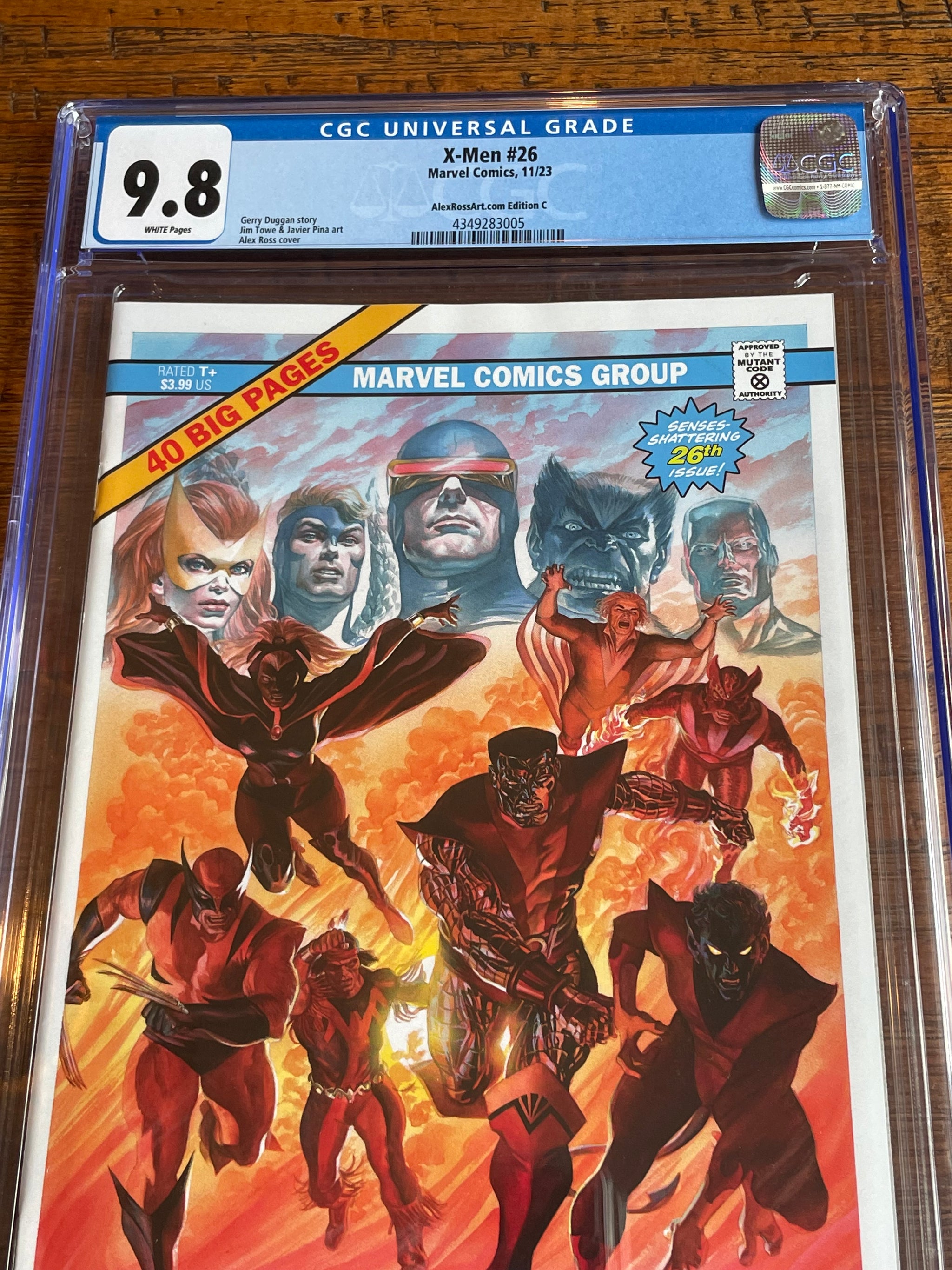 X-MEN #26 CGC 9.8 ALEX ROSS NYCC EXCL VARIANT-C – East Side Comics