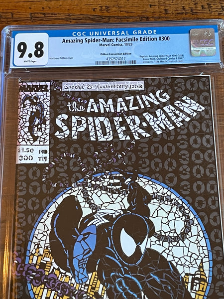 AMAZING SPIDER-MAN #300 FACSIMILE CGC 9.8 SHATTERED "BLACK" VARIANT NYCC EXCLUSIVE