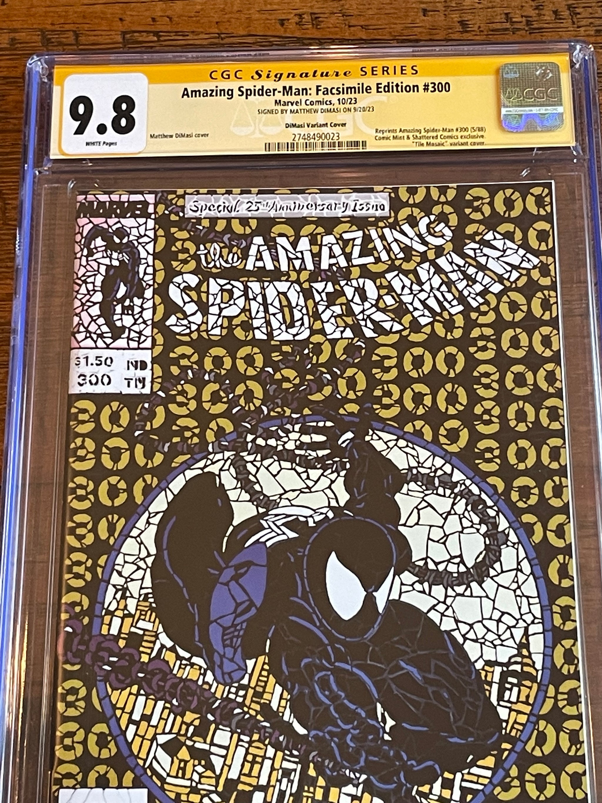 AMAZING SPIDER-MAN #300 FACSIMILE CGC SS 9.8 DIMASI SIGNED