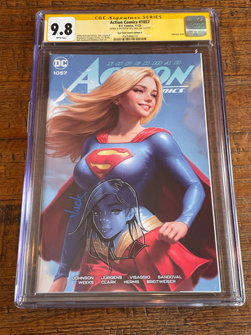 ACTION COMICS #1057 CGC SS 9.8 WILL JACK REMARKED SKETCH SIGNED EXCL TRADE VARIANT-A