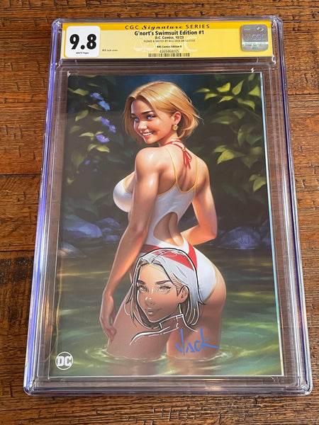 G'NORT'S ILLUSTRATED SWIMSUIT EDITION #1 CGC SS 9.8 WILL JACK REMARKED SKETCH VIRGIN VARIANT-B