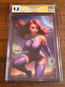 TALES OF THE TITANS #1 CGC SS 9.8 WILL JACK SIGNED FULL BODY VIRGIN VARIANT-B