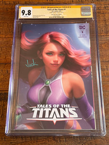 TALES OF THE TITANS #1 CGC SS 9.8 WILL JACK SIGNED TRADE DRESS VARIANT-A
