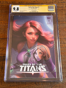 TALES OF THE TITANS #1 CGC SS 9.8 WILL JACK REMARK SKETCH TRADE VARIANT-A