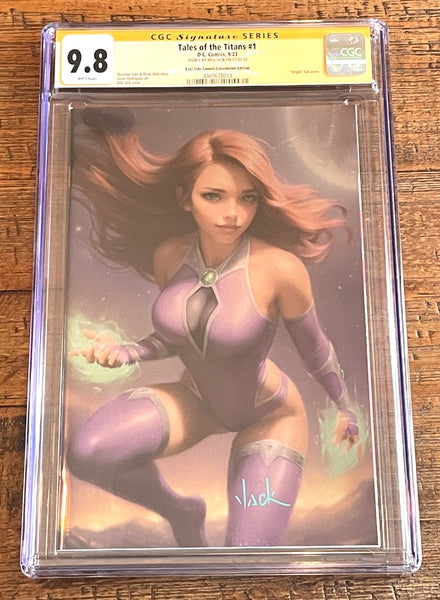 TALES OF THE TITANS #1 CGC SS 9.8 WILL JACK SIGNED SDCC "FOIL" VARIANT-C