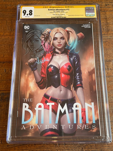 BATMAN ADVENTURES #12 CGC SS 9.8 WILL JACK REMARK SKETCH REPRINT TRADE VARIANT-A