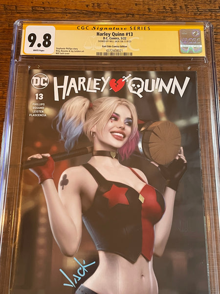 HARLEY QUINN #13 CGC SS 9.8 WILL JACK SIGNED TRADE DRESS VARIANT-A