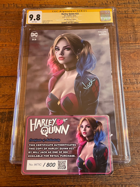 HARLEY QUINN #23 CGC SS 9.8 WILL JACK SIGNED EXCL VARIANT LIMITED TO 800