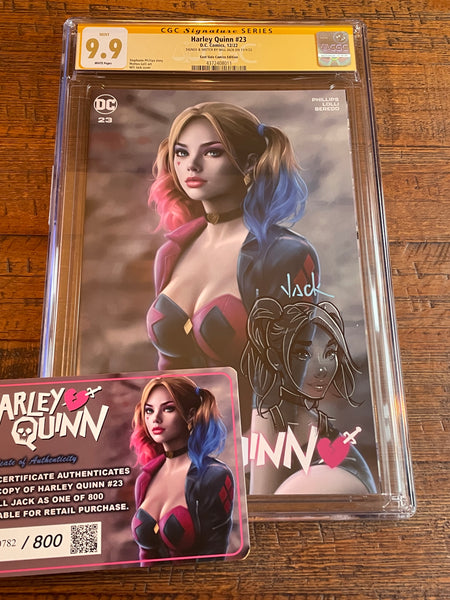 HARLEY QUINN #23 CGC SS 9.9 WILL JACK SKETCH & SIGNED EXCL VARIANT LTD 800
