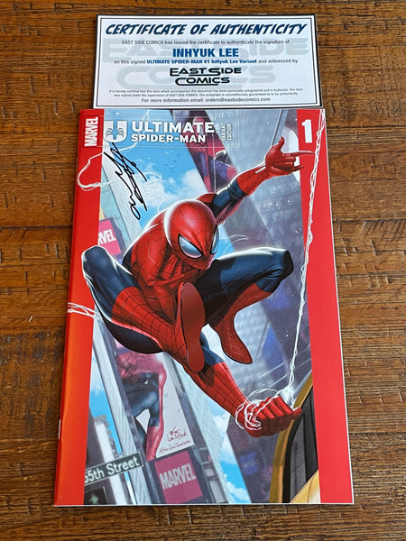 ULTIMATE SPIDER-MAN #1 INHYUK LEE SIGNED HOMAGE EXCL VARIANT LIMITED TO 600