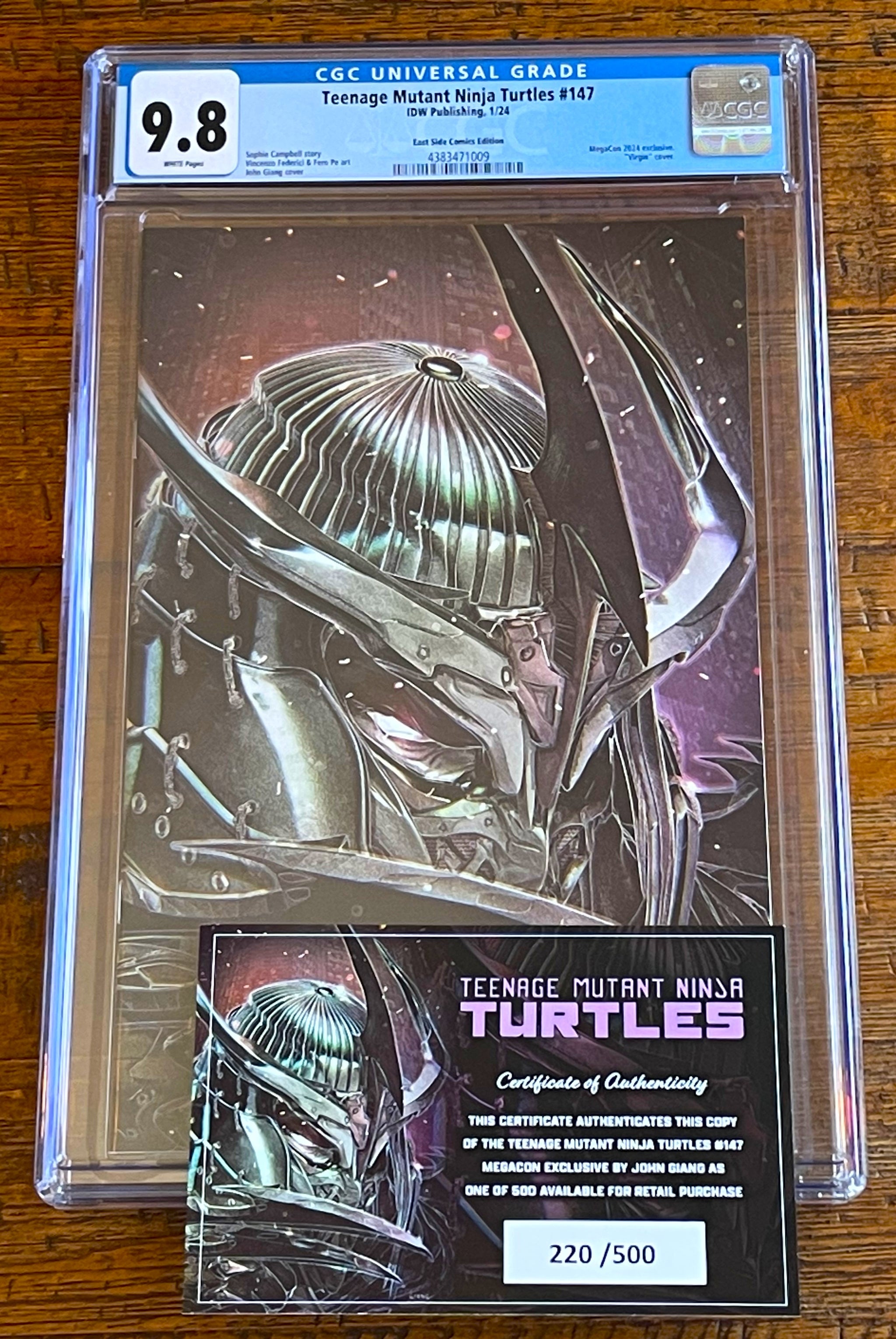 TEENAGE MUTANT NINJA TURTLES #147 CGC 9.8 JOHN GIANG MEGACON EXCL