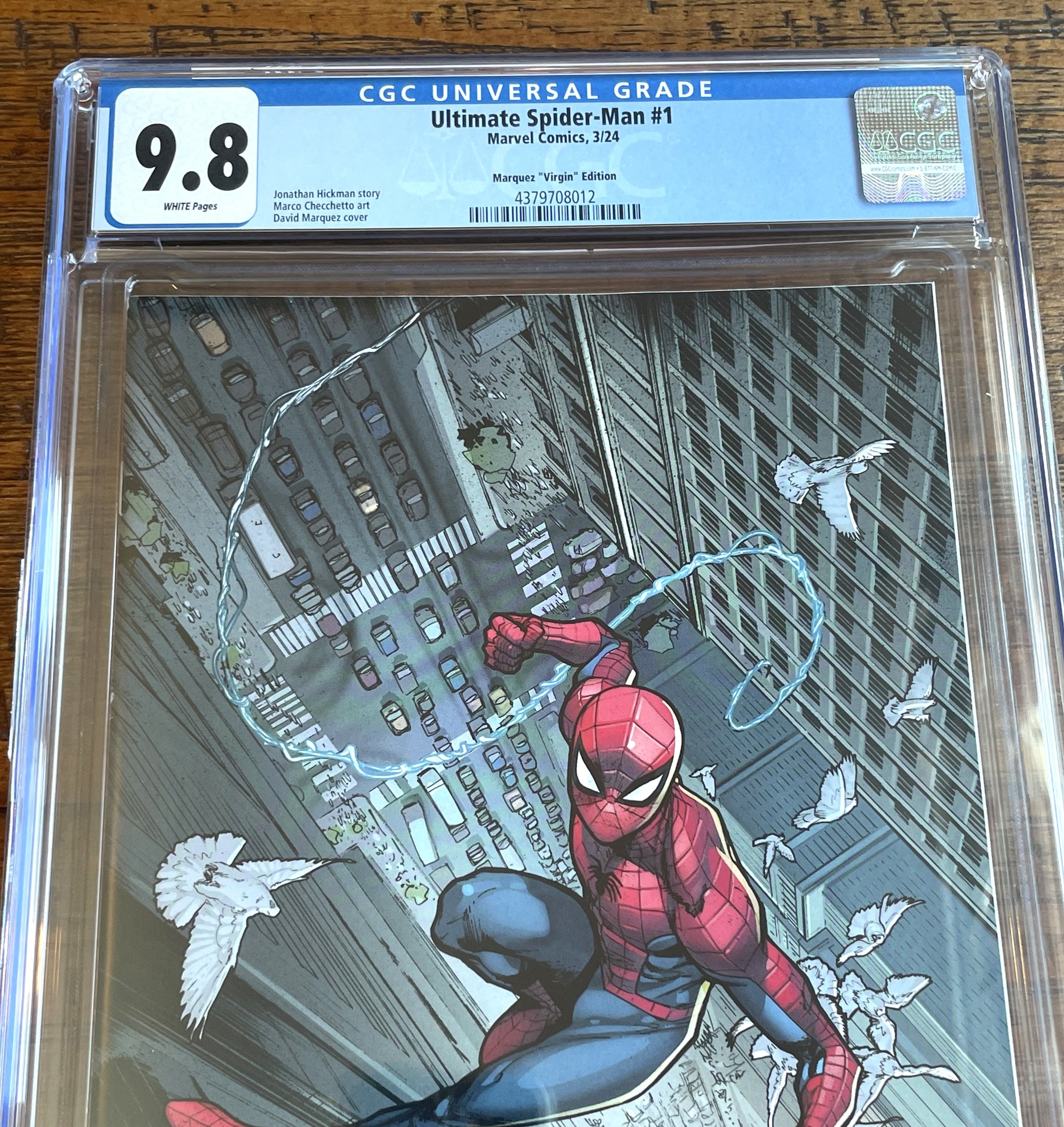 ULTIMATE SPIDER-MAN #1 CGC 9.8 MARQUEZ 1:100 VIRGIN VARIANT RED