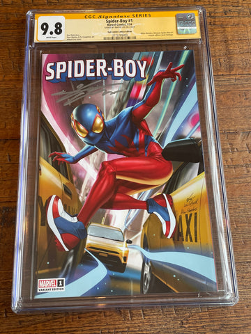 SPIDER-BOY #1 CGC SS 9.8 INHYUK LEE SIGNED EXCLUSIVE HOMAGE VARIANT-A