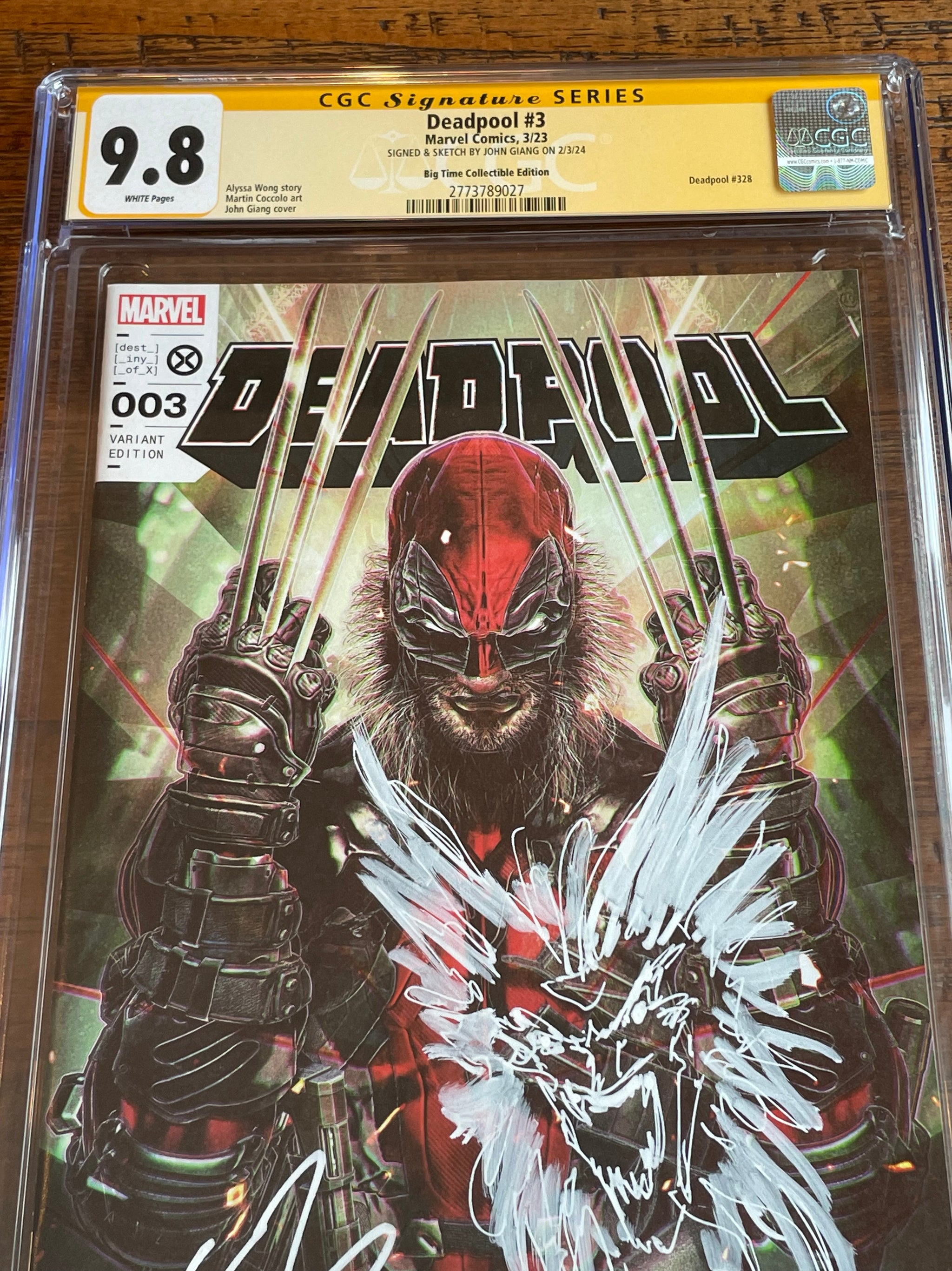 Deadpool #3 John Giang Virgin Variant purchases CGC 9.6