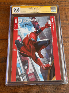 ULTIMATE SPIDER-MAN #1 CGC SS 9.8 INHYUK LEE SIGNED HOMAGE EXCL VARIANT