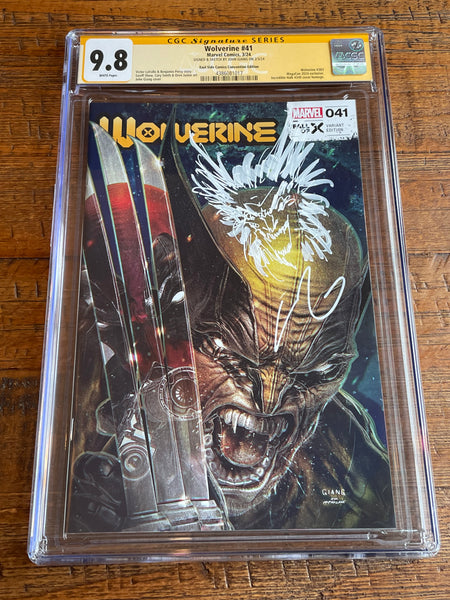 WOLVERINE #41 CGC SS 9.8 JOHN GIANG REMARK SKETCH MEGACON VARIANT DEADPOOL HOMAGE