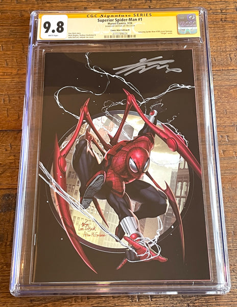 SUPERIOR SPIDER-MAN #1 CGC SS 9.8 INHYUK LEE SIGNED MEGACON "BLACK" VARIANT-C LE 600