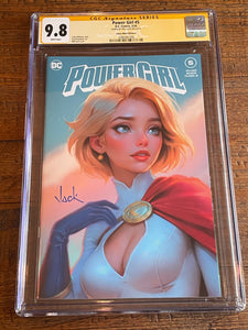POWER GIRL #5 CGC SS 9.8 WILL JACK SIGNED TRADE DRESS VARIANT-A