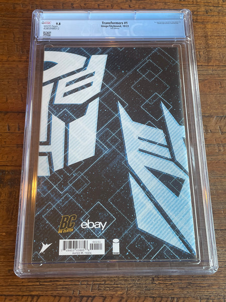 TRANSFORMERS #1 CGC 9.8 JOHNSON NYCC EXCL SPOT FOIL VARIANT OPTIMUS PRIME