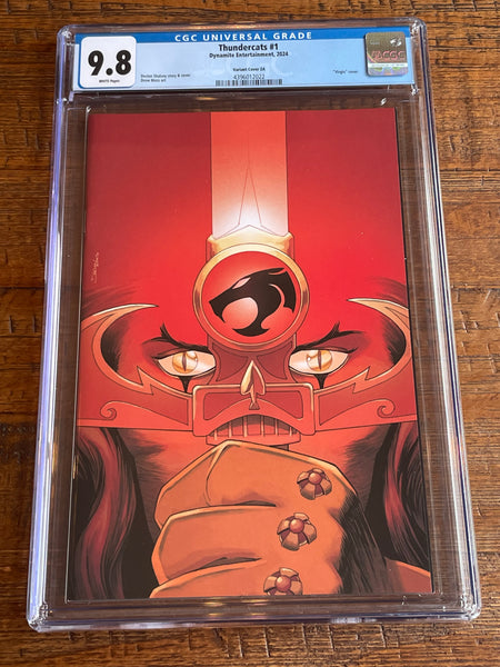 THUNDERCATS #1 CGC 9.8 SHALVEY 1:150 RI INCENTIVE VIRGIN VARIANT ZA DYNAMITE 2024