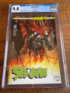 SPAWN #350 CGC 9.8 TODD MCFARLANE COVER-B VARIANT FIRST NEW RULER OF HELL
