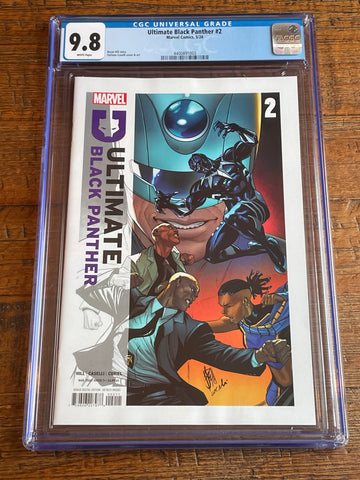ULTIMATE BLACK PANTHER #2 CGC 9.8 STEFANO CASELLI FIRST PRINTING COVER-A VARIANT
