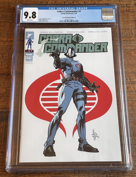 COBRA COMMANDER #1 CGC 9.8 JASON HOWARD 2nd PRINT VARIANT G.I. JOE TRANSFORMERS