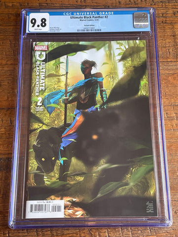 ULTIMATE BLACK PANTHER #2 CGC 9.8 BOSSLOGIC FIRST PRINTING COVER-B VARIANT