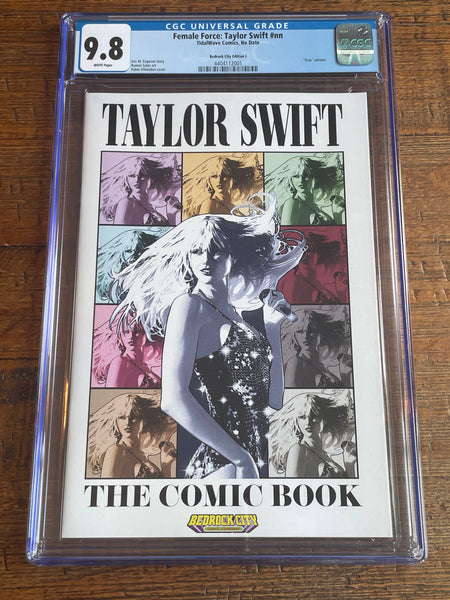 FEMALE FORCE TAYLOR SWIFT #1 CGC 9.8 VILLALOBOS SWIFTIES ERAS BONUS ALBUM VARIANT-J