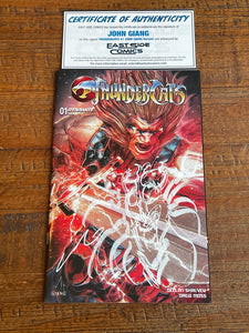 THUNDERCATS #1 JOHN GIANG REMARK SIGNED COA TRADE & VIRGIN VARIANT OPTIONS