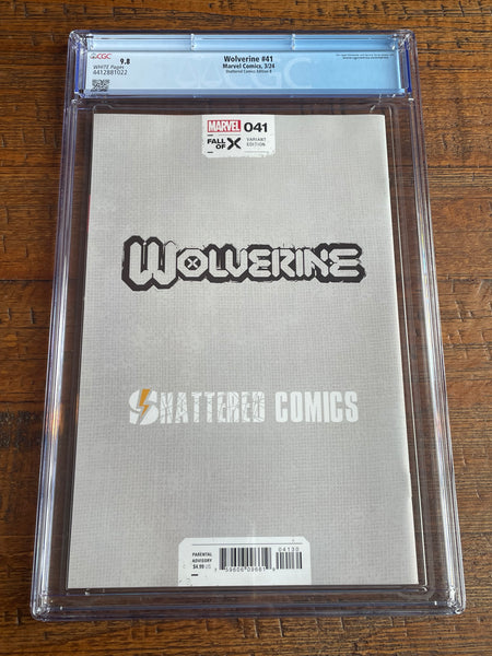 WOLVERINE #41 CGC 9.8 SHATTERED IRON FIST #14 MEGACON EXCL BLACK VARIANT-B