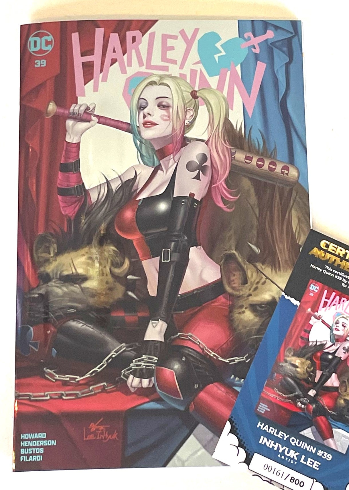 HARLEY QUINN #39 INHYUK LEE EXCL "FOIL" VARIANT LE TO 800 W/ COA