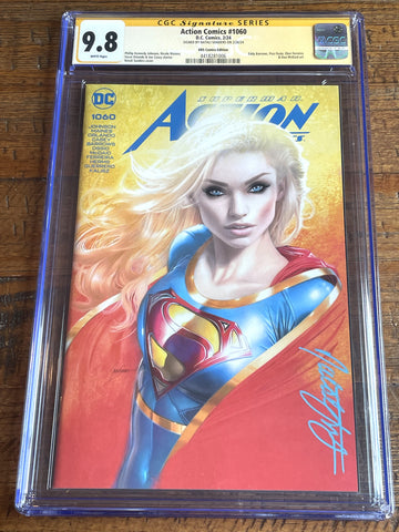 ACTION COMICS #1060 CGC SS 9.8 NATALI SANDERS SIGNED MICHAEL TURNER VARIANT LE TO 500