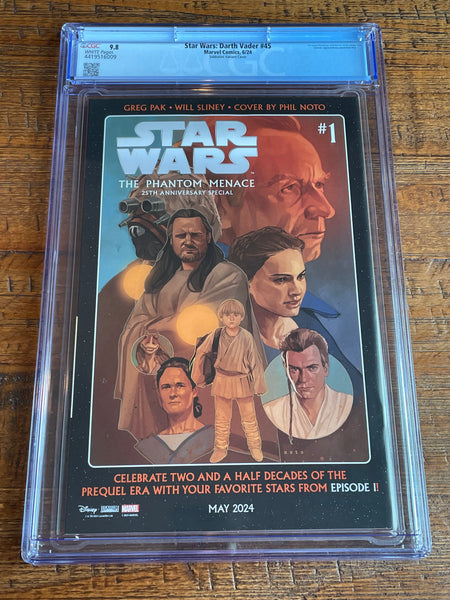 STAR WARS DARTH VADER #45 CGC 9.8 FEDERICO SABATINI 1:25 RI INC VARIANT