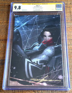 SILK #1 CGC SS 9.8 JEEHYUNG LEE SIGNED EXCL VIRGIN VARIANT-B SPIDER-MAN