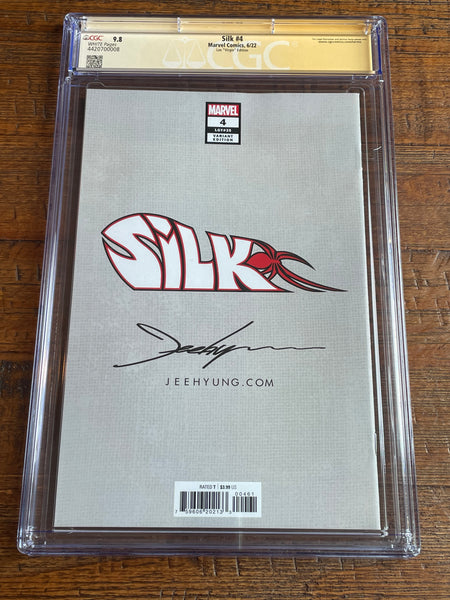 SILK #4 CGC SS 9.8 JEEHYUNG LEE SIGNED EXCL VIRGIN VARIANT-B SPIDER-MAN