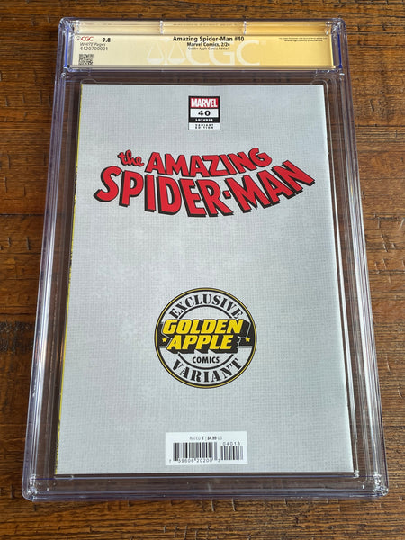 AMAZING SPIDER-MAN #40 CGC SS 9.8 JEEHYUNG LEE SIGNED EXCL TRADE VARIANT-A