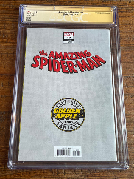 AMAZING SPIDER-MAN #40 CGC SS 9.8 JEEHYUNG LEE SIGNED EXCL VIRGIN VARIANT-B