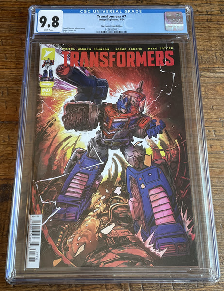 TRANSFORMERS #7 CGC 9.8 REDCODE EXCL VARIANT IMAGE COMICS OPTIMUS PRIME