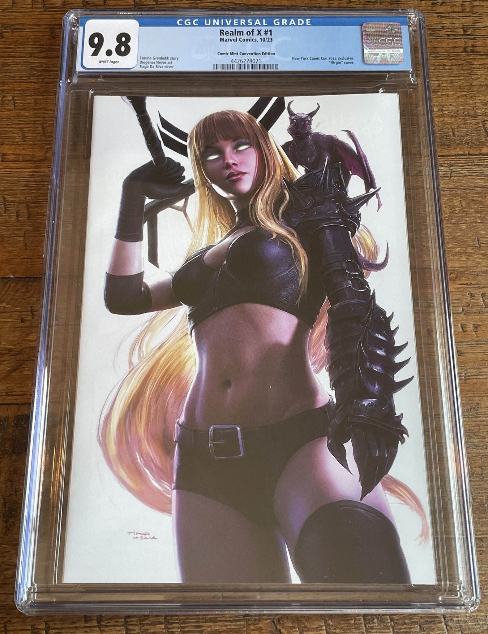 REALM OF X #1 CGC 9.8 TIAGO DA SILVA NYCC EXCL WHITE VARIANT MAGIK