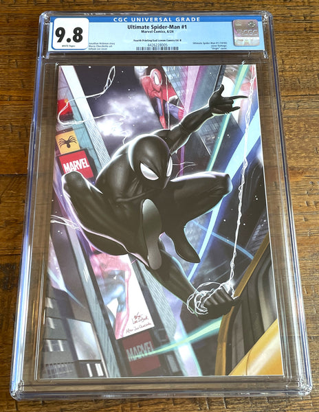 ULTIMATE SPIDER-MAN #1 CGC 9.8 INHYUK LEE RED & BLACK "VIRGIN" VARIANT OPTIONS LE TO 1000