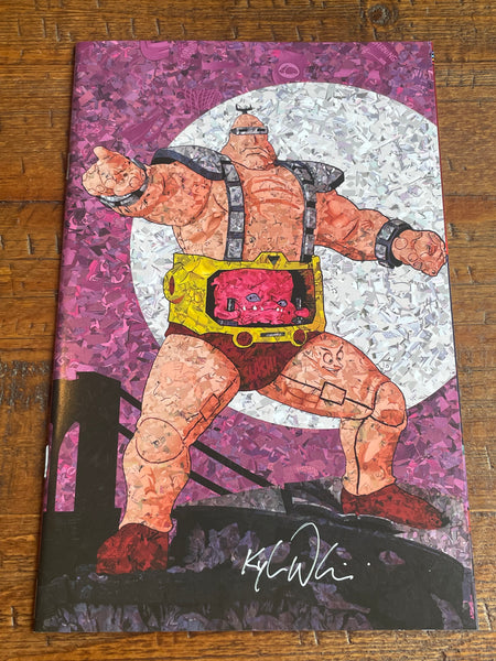 TEENAGE MUTANT NINJA TURTLES #12 KYLE WILLIS SIGNED KRANG VARIANT SATURDAY ADVS