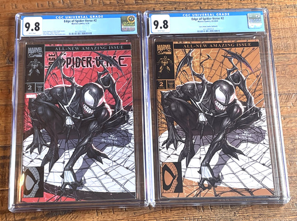 EDGE OF SPIDER-VERSE #2 CGC 9.8 INHYUK LEE SPOOKY-MAN RED & GOLD VARIANT OPTIONS LE TO 800